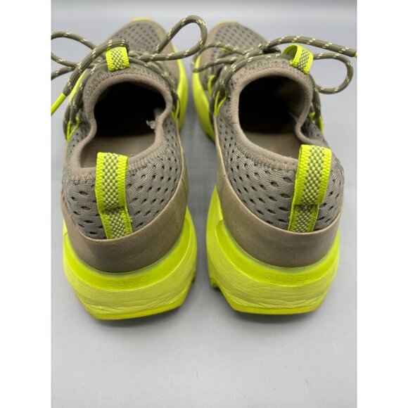 Sorel Kinetic Impact Lace Sneakers Sz 10 Womens Mesh Athletic Shoes Gray Yellow - Picture 3 of 8